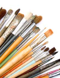 Equipment Business Art Paints Brushes